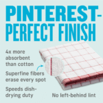 E-CLOTH E-Towel Classic Check Tea Towel - Green - Image 2