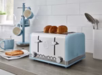 SWAN Retro Toaster 4 Slice - Blue - Image 2