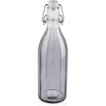 LEIFHEIT Set of 3 Facetted Bottles, Smokey Grey, 0.5L