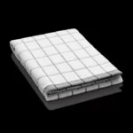 E-CLOTH E-Towel Classic Check Tea Towel - Black - Image 3