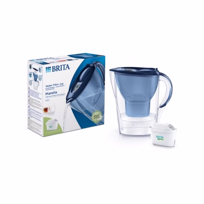 BRITA MARELLA WATER FILTER JUG – BLUE BRITA MARELLA WATER FILTER JUG - BLUE - Image 1