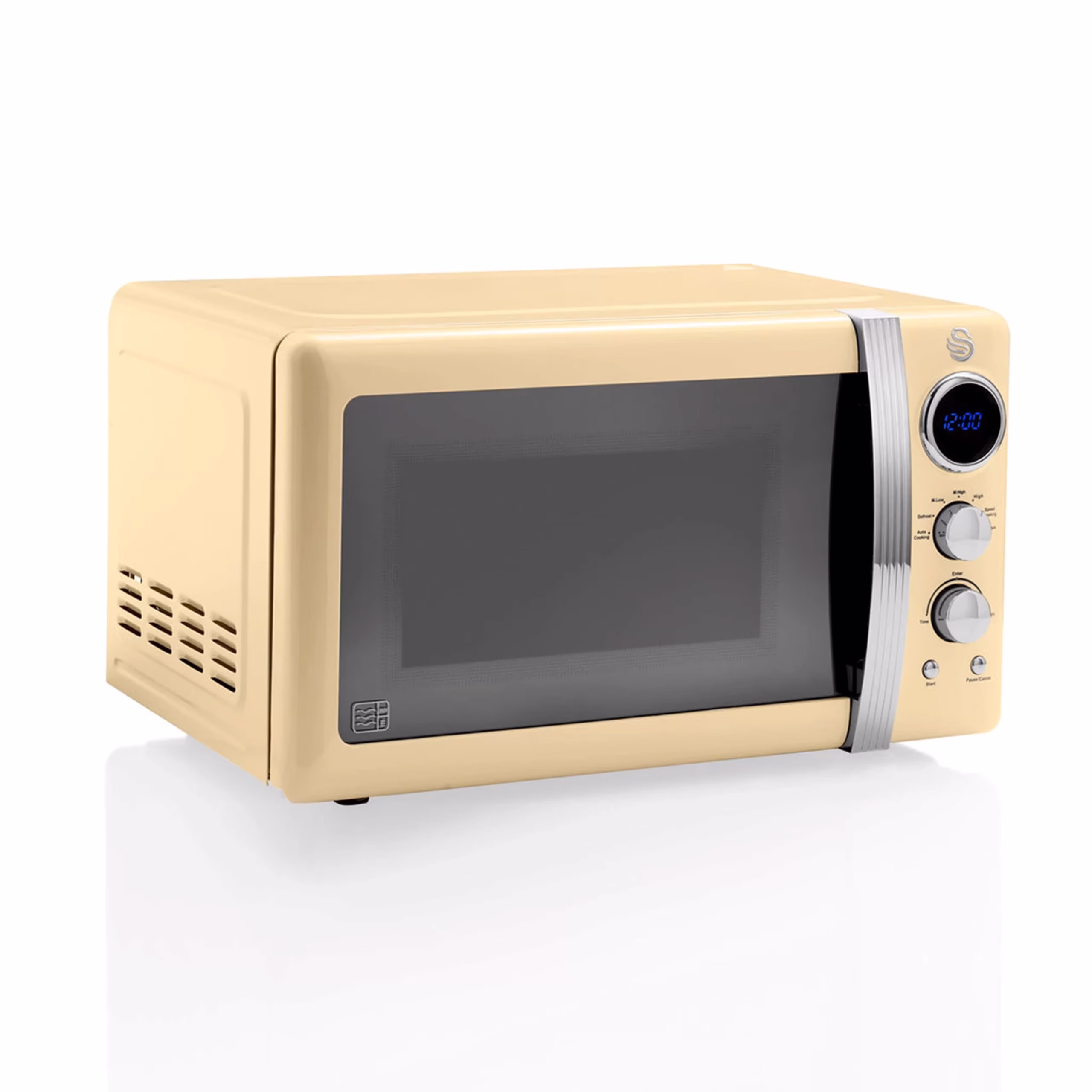 Retro-Digital-Microwave-Cream-scaled SWAN Retro Digital Microwave - Cream - Image 1