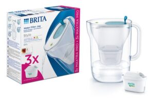 BRITA STYLE WATER FILTER JUG - BLUE +3 MAXTRA PRO REFILLS
