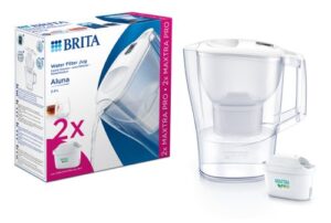 BRITA ALUNA WATER FILTER JUG - WHITE +2 MAXTRA PRO