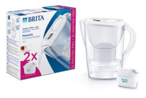 BRITA MARELLA WATER FILTER JUG - WHITE +2 MAXTRA PRO REFILLS