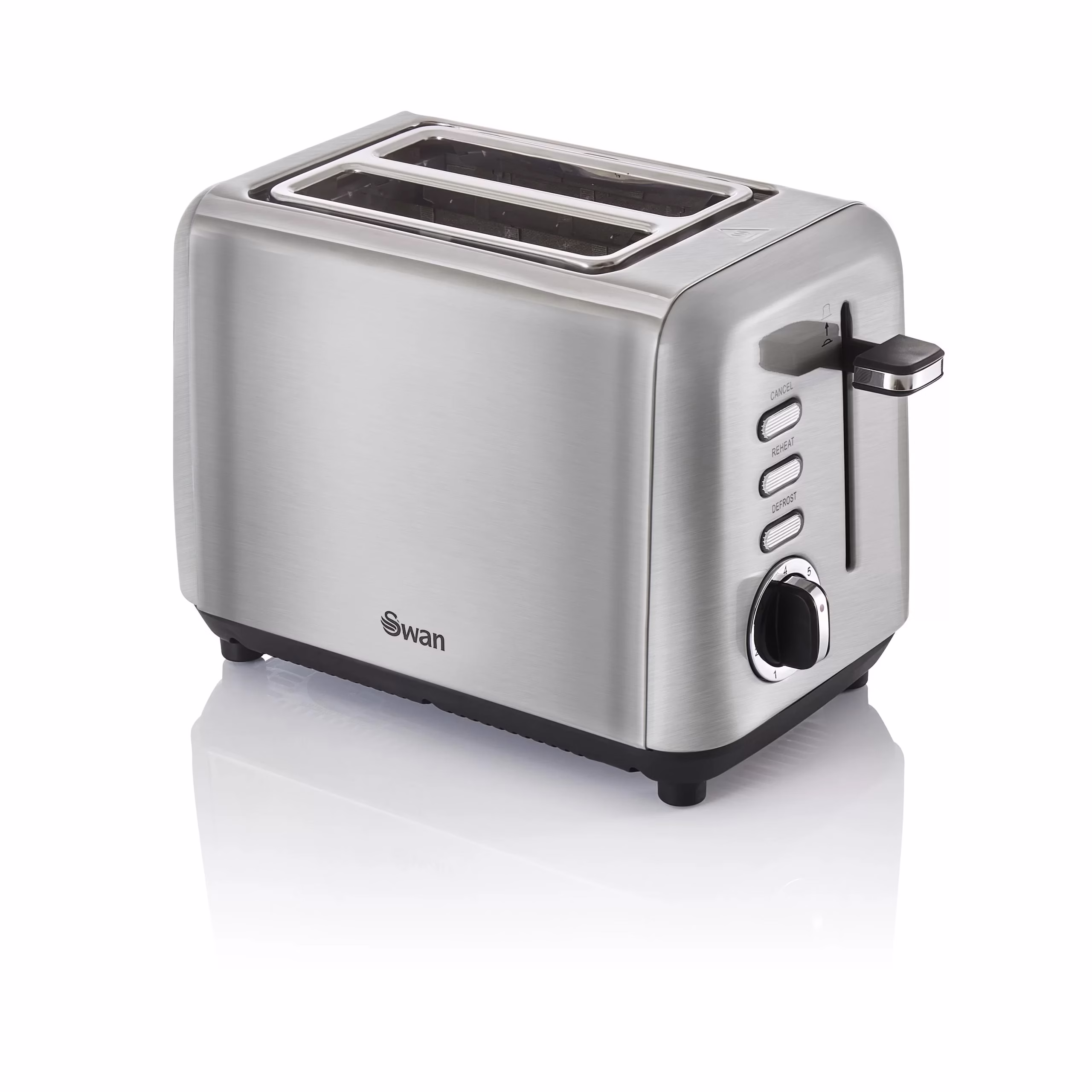 ST14015N-scaled SWAN Townhouse Toaster - Stainless Steel - Image 1