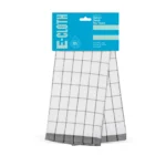 E-CLOTH E-Towel Classic Check Tea Towel - Black