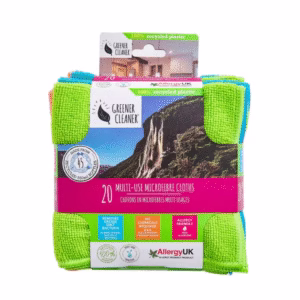 GREENER CLEANER 20 MULTI- USE MICROFIBRE CLOTHS