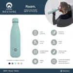 Restore Roam SS 500ml Bottle - Mint - Image 3